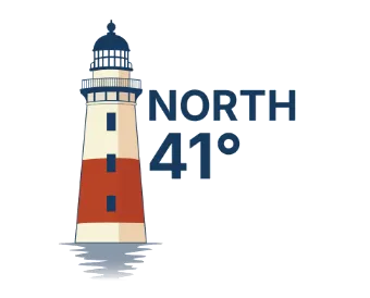 North 41°